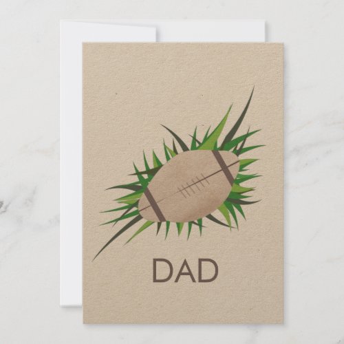 Football Dad Fathers Day Sports Card