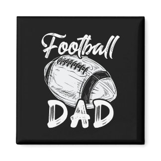 Football Dad For Him Men Family Matching Players F Magnet