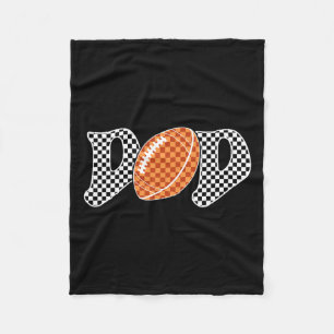 Football Dad For Men Fathers Day Fleece Blanket