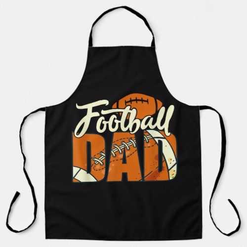 Football Dad Funny Dad Life Daddy Sports Fathers  Apron