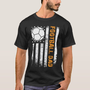 Football Dad Modern Father's Day Christmas Gift T-Shirt