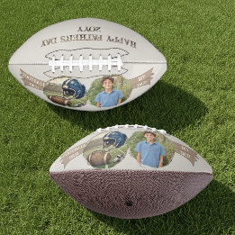 Football Dad My Dad Photo Father's Day Football
