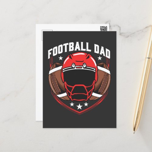 Football Dad Postcard