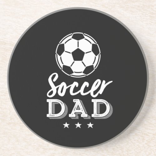 Football Dad Proud Father of Soccer Player Kid Coaster