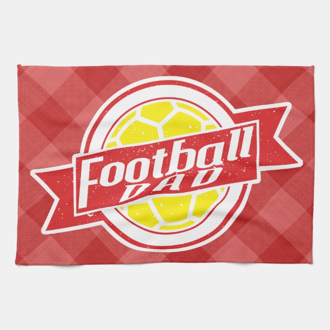Football Dad Tea Towel (Horizontal)