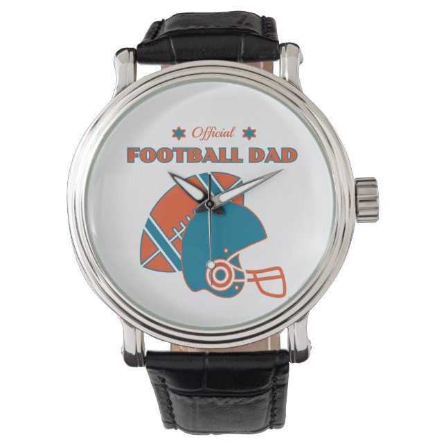 Football Dad Team Spirit Sports Champion Game Day Watch (Front)