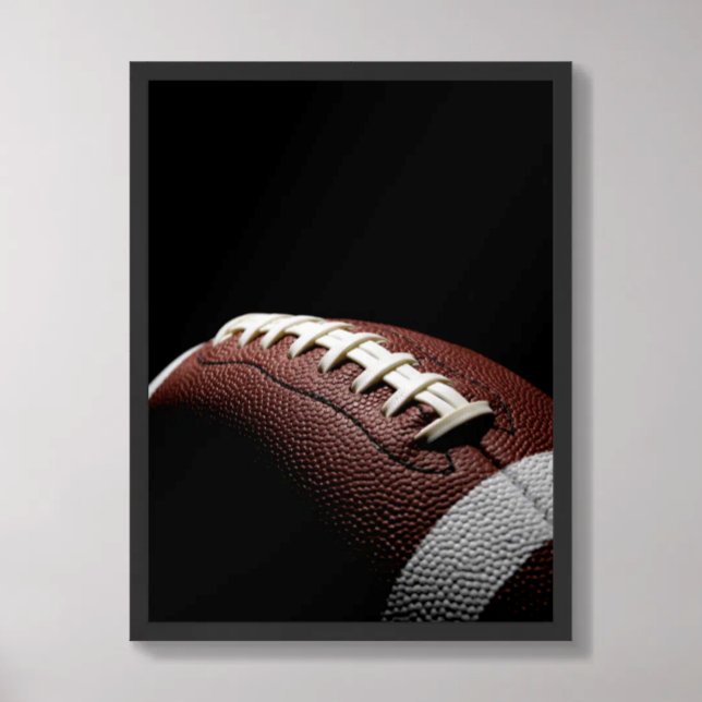 Football Dark Dramatic Laces Close Up Poster (Creator Uploaded)