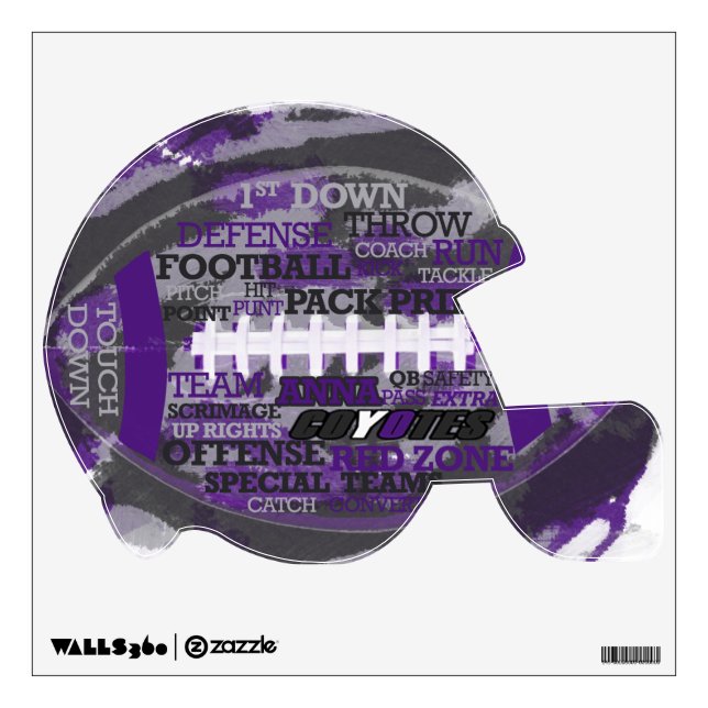 Football Decal - Anna Coyotes (Front)