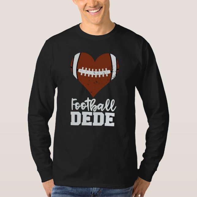 Football Dede Football Heart Grandma Dede T-Shirt (Front)