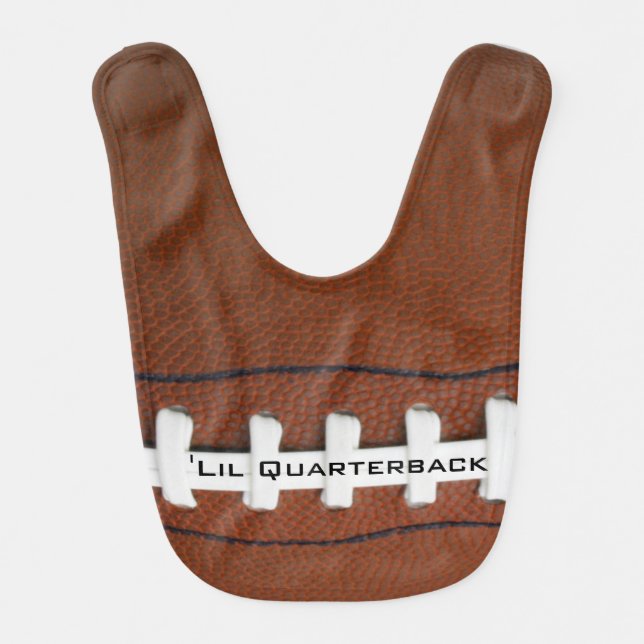 Football Design Baby Bib (Front)