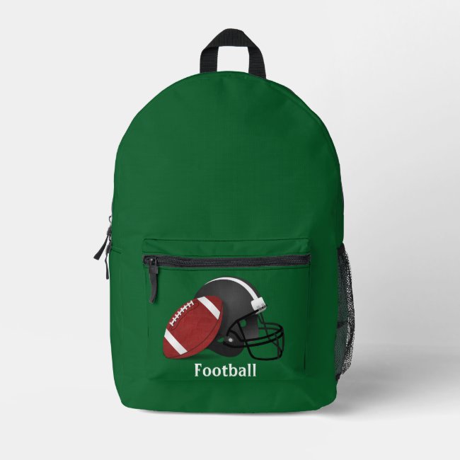 Football Design Back Pack