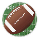 Football Design Ceramic Pull or Knob