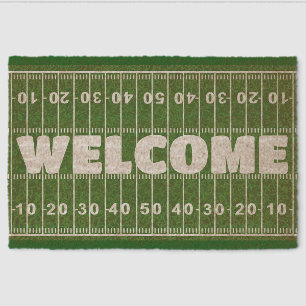 Football Design Coir DoorMat Fiber Doormat