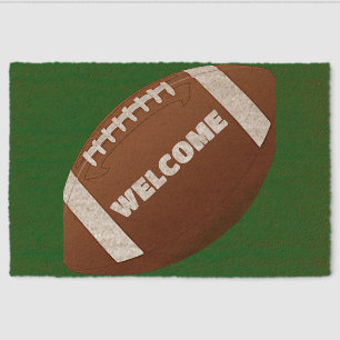 Football Design Coir DoorMat Fiber Doormat
