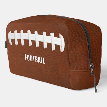 Football Design Dopp Kit Toiletry Bag by SjasisSportsSpace at Zazzle
