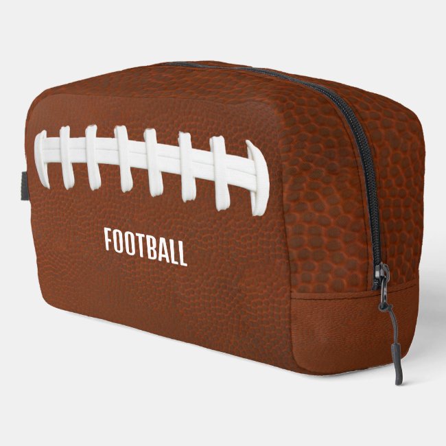 Football Design Dopp Kit Toiletry Bag