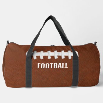 Football Design Duffel Bag by SjasisSportsSpace at Zazzle