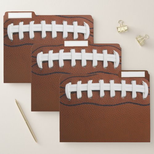 Football Design File Folders Set