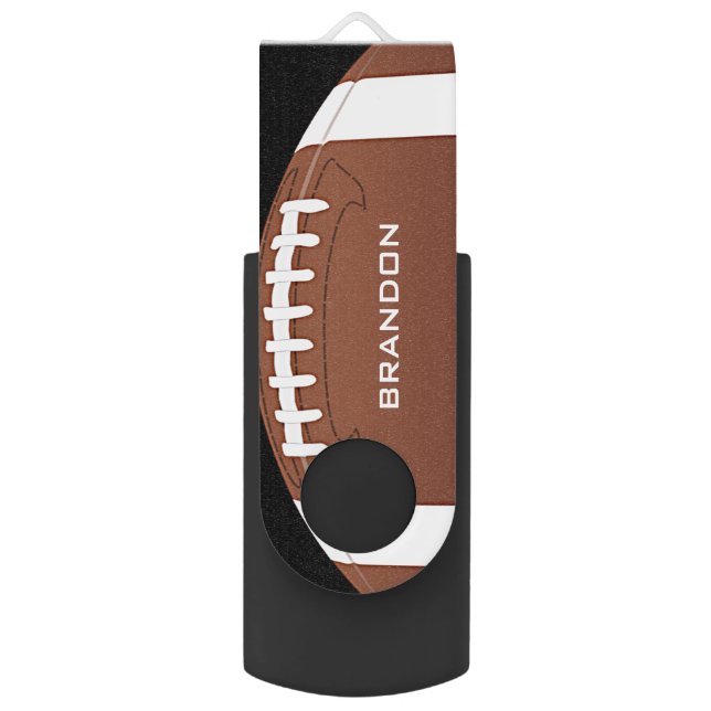 Football Design Flash Drive (Front Vertical)
