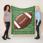 Football Design Fleece Blanket