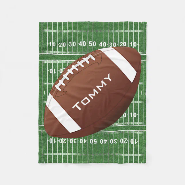 Football Design Fleece Blanket | Zazzle