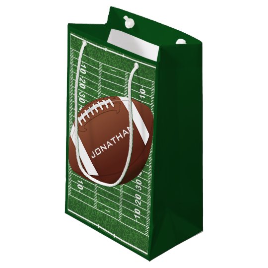 Football Design Gift Bag Zazzle Football Design Gift Bag