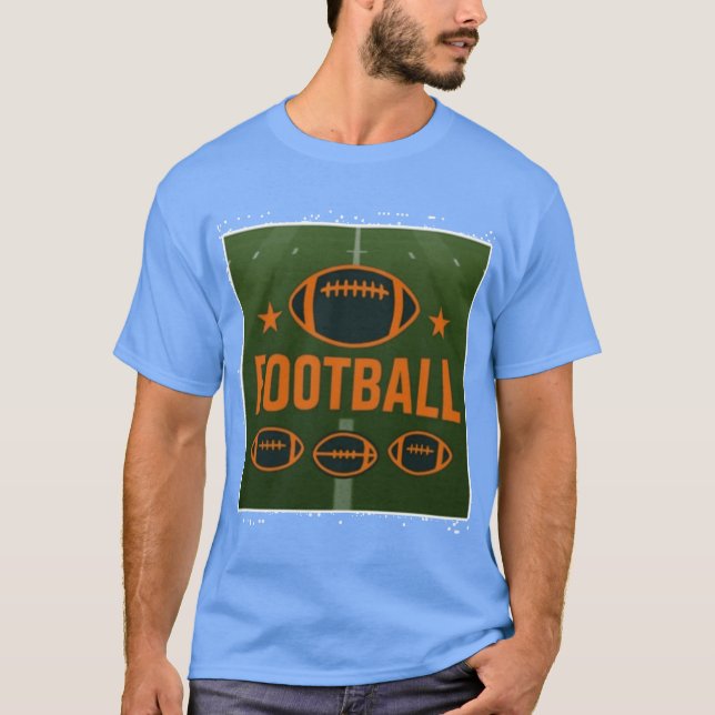 Football Design Graphic T-Shirt (Front)