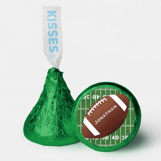 Football Design Hershey's Candy Favors (Front)