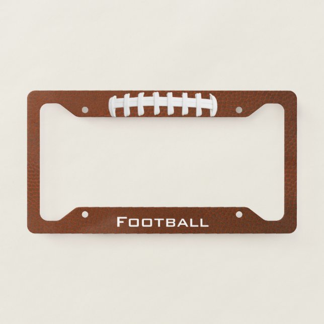 Football Design License Plate Frame (Front)