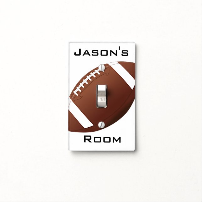 Football Design Light Switch Cover (In Situ)