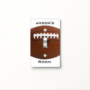 Football Design Light Switch Cover