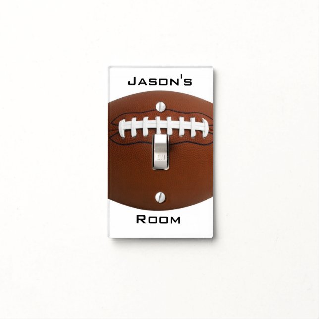 Football Design Light Switch Cover (In Situ)