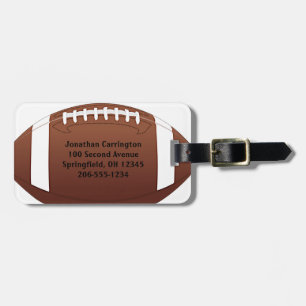 Football Design Luggage Tags