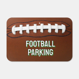 Football Design Metal Parking Sign