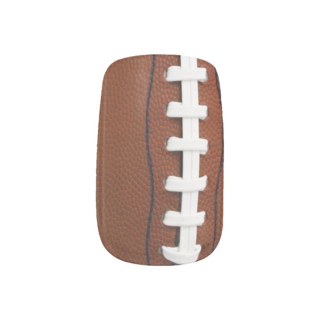 Football Design Nails Minx Nail Art (Right Thumb)
