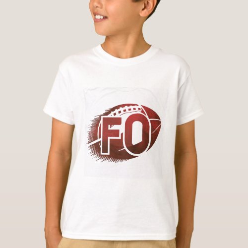 Football design on kids t_shirt 