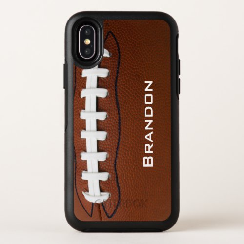 Football Design OtterBox Symmetry iPhone X Case
