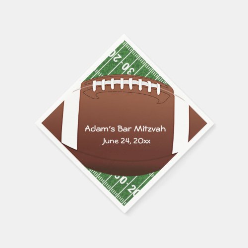 Football Design Paper Napkins