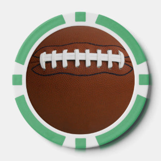 Football Design Poker Chips