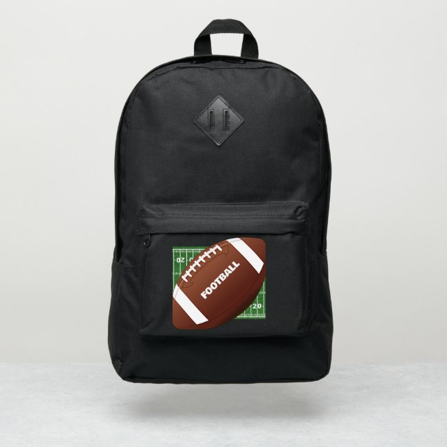 Football Design Port Authority Backpack