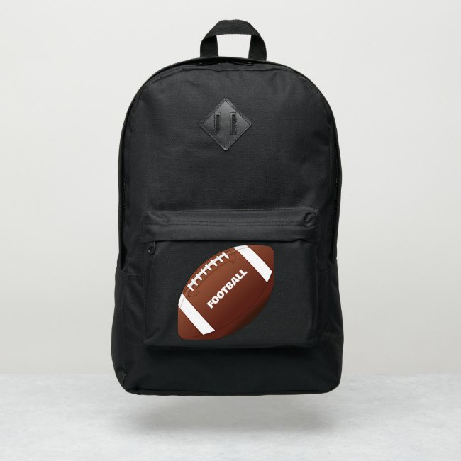 Football Design Port Authority Backpack
