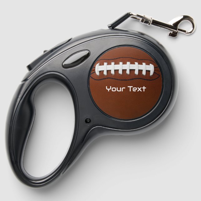 Football Design Retractable Dog Leash (Back)