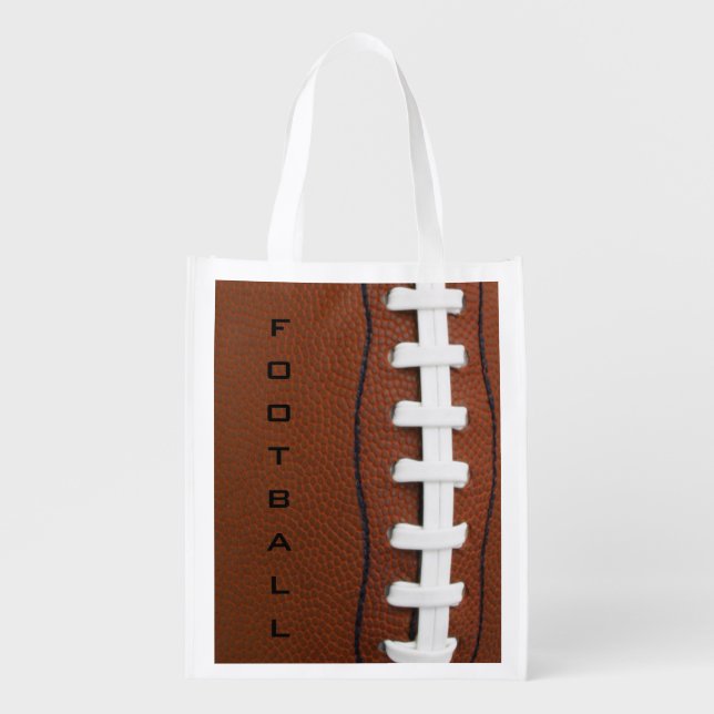 Football Design Reusable Tote (Front)