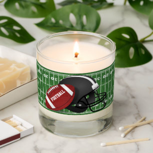Football Design Scented Candle