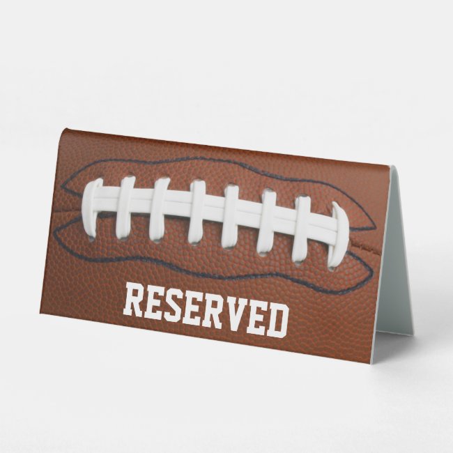 Football Design Tent Table Sign
