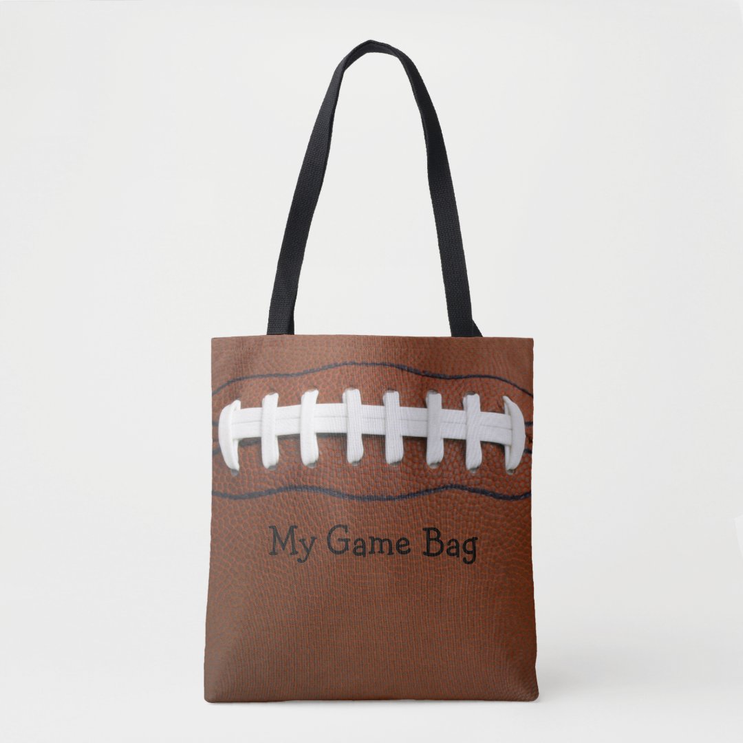 Football Design Tote Bag | Zazzle