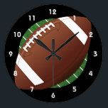 Football Design Wall Clock<br><div class="desc">Football Design Wall Clock</div>