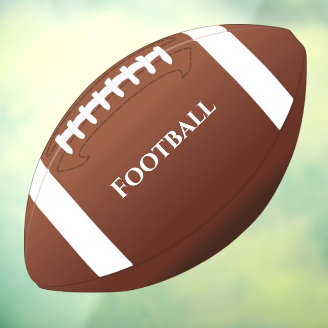 Football Design Window Cling (Sheet 3)