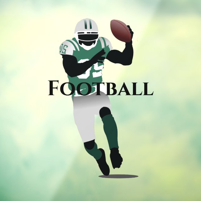 Football Design Window Cling (Sheet 3)