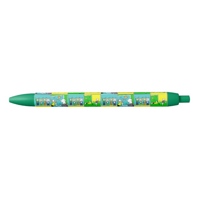 Football Design with Players and Fans Pen (Front)